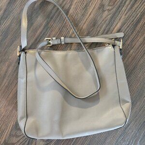 A NEW DAY Taupe Pebbled Faux Leather Cross Body NWOT